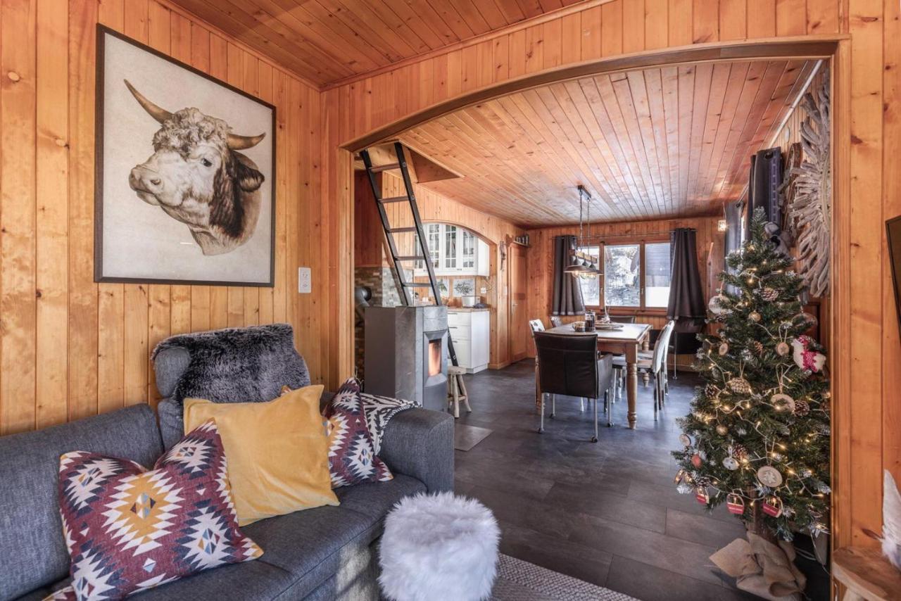 Chalet Noisette Authentic Swiss Chalet Perfect For Families 拉茨欧马兹 外观 照片